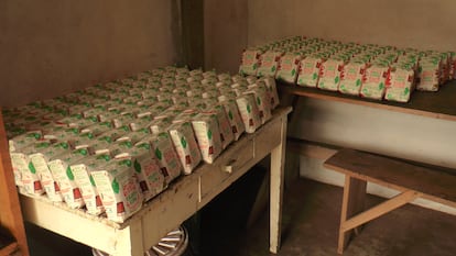 Packages Yerba Mate produits par la Kosloski Company, dans la municipalité de Triunfo, au sud du Brésil.