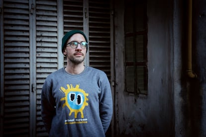 Joaquín Ais dans le quartier de Palerme. 