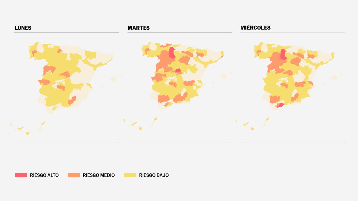 Les retours de chaleur: consultez les municipalités aux niveaux de risque de santé