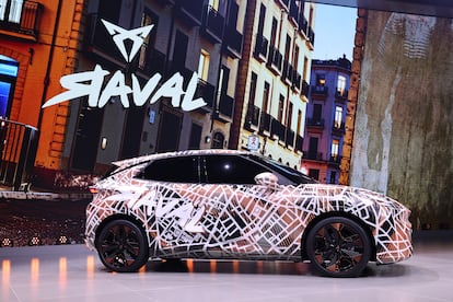 Le Raval Cupra lors de la présentation de ce dimanche au salon de l'automobile de Munich 2025.