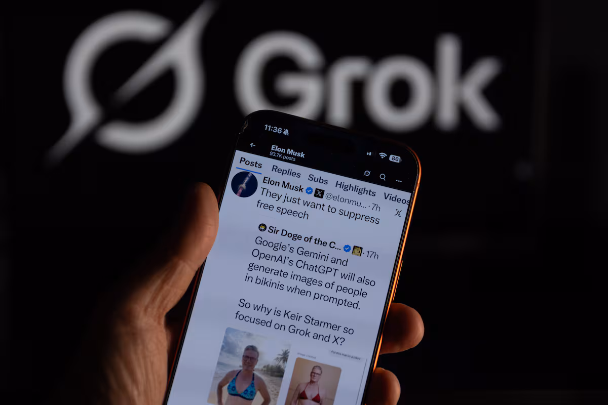 Les utilisateurs de Grok ont ​​généré trois millions d'images sexualisées sur X en 11 jours, dont plus de 23 000 de mineurs